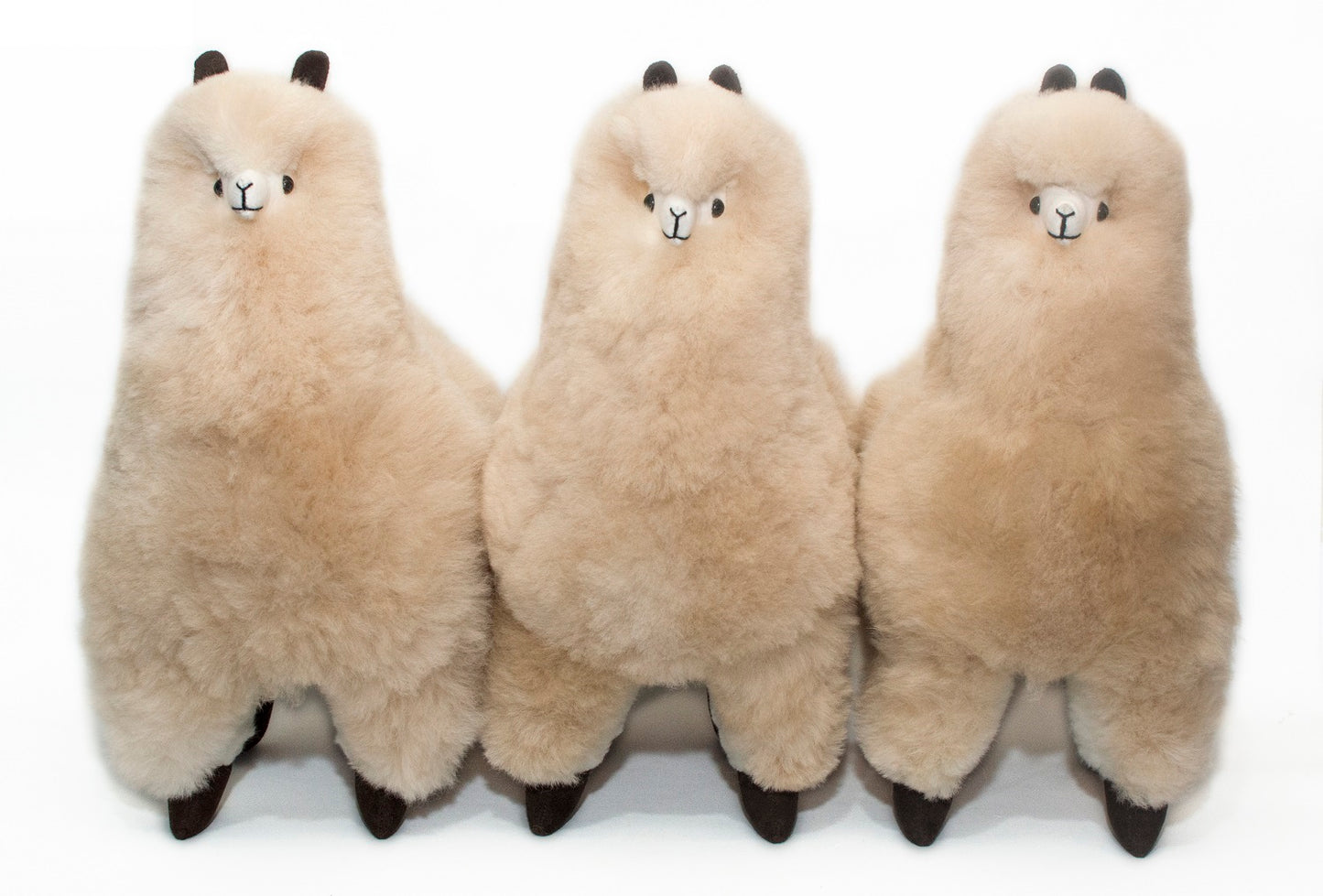 Soft alpaca fur stuffed animal. Beige, 18 inches. You can have one