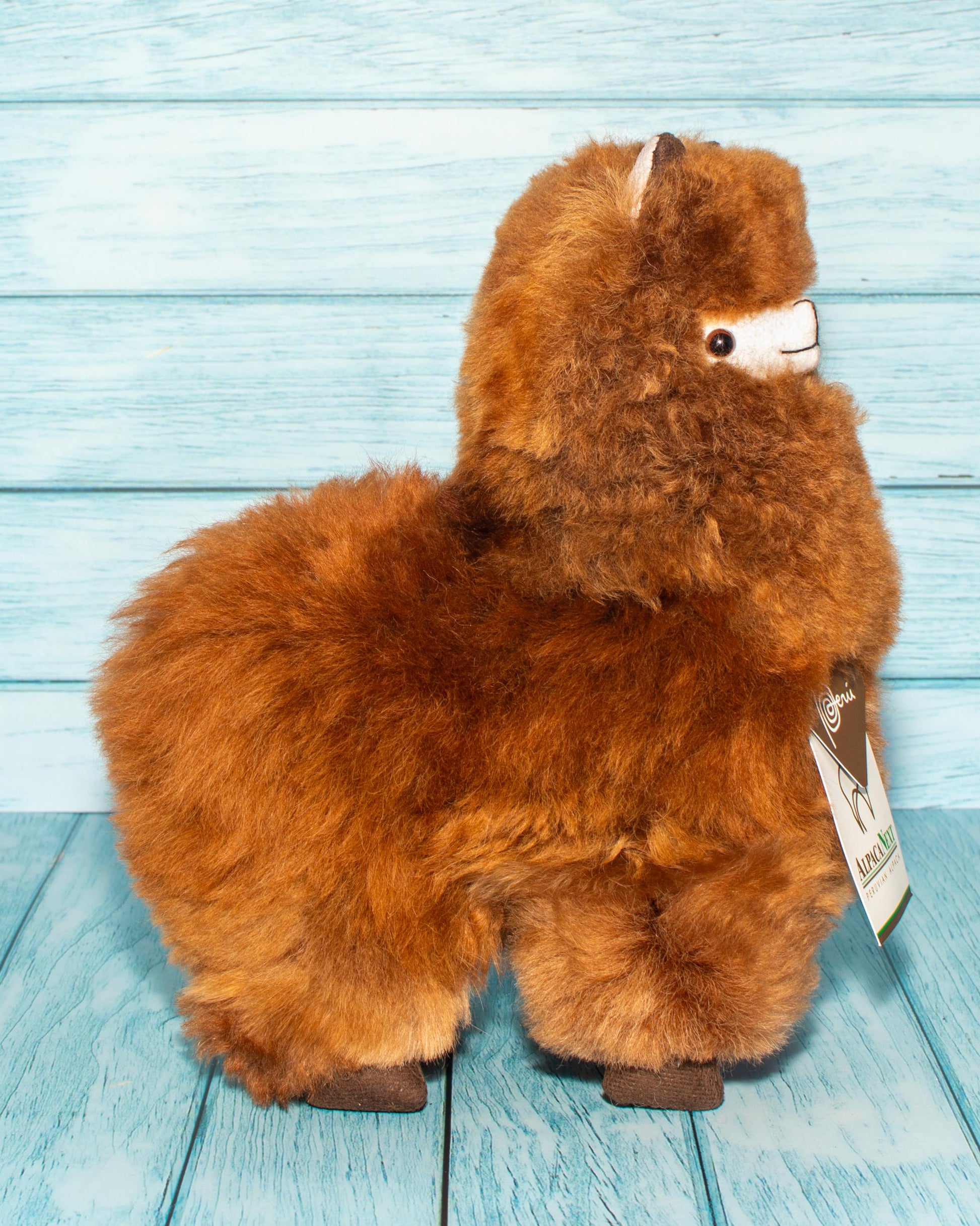Soft alpaca stuffed animal. Beige, 9 inches. Waiting for a hug