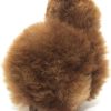 Rear angled view of the premium handmade AlpacaNext 9 inch brown alpaca gift idea