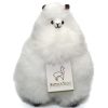 AlpacaNext white alpaca plush 9 inch front view
