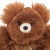 Face view of the AlpacaNext 12 inch luxury teddy bear highlighting the dense and cozy baby alpaca fur