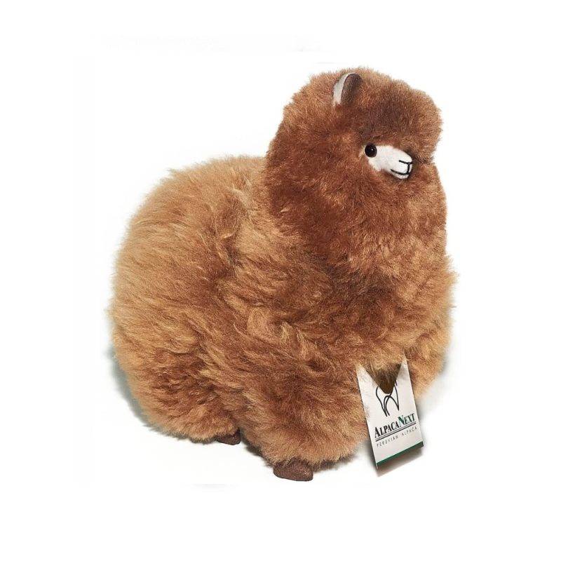alpaca-fur-toy-soft-alpaca-plush-fluffy-and-cuddly-9-inches-brown