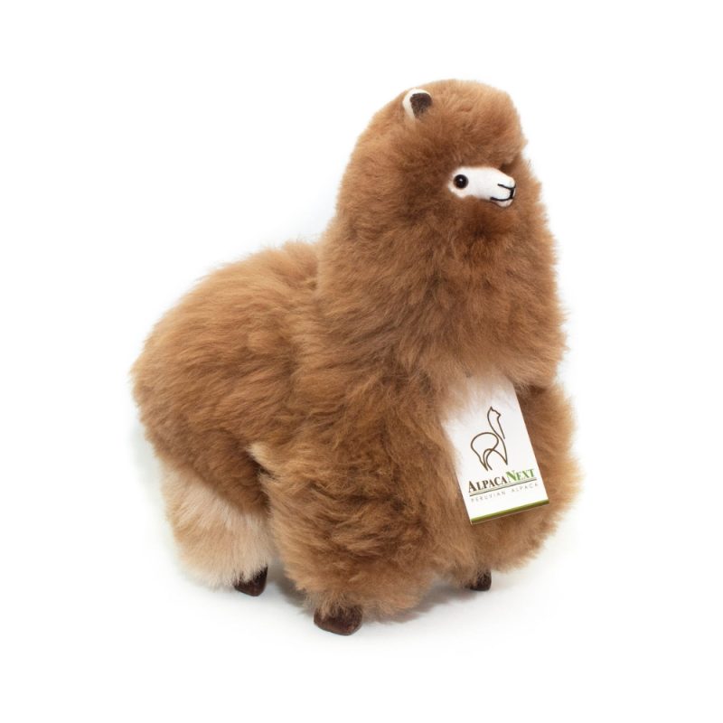 alpaca-fur-toy-soft-alpaca-plush-fluffy-and-cuddly-12-inches-brown