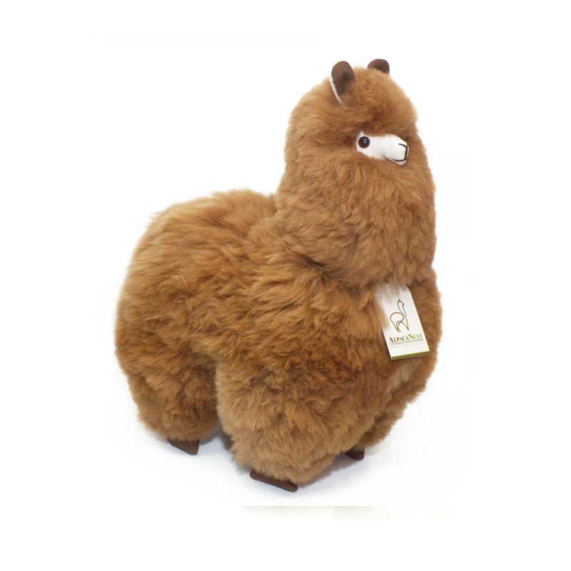 alpaca-fur-toy-soft-alpaca-plush-fluffy-and-cuddly-18-inches-brown