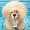Soft stuffed lion handmmade on natural alpaca wool. Fluffy and cuddly